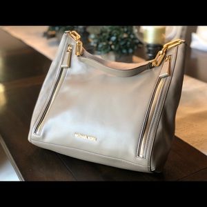 Michael Kors Taupe Leather Handbag